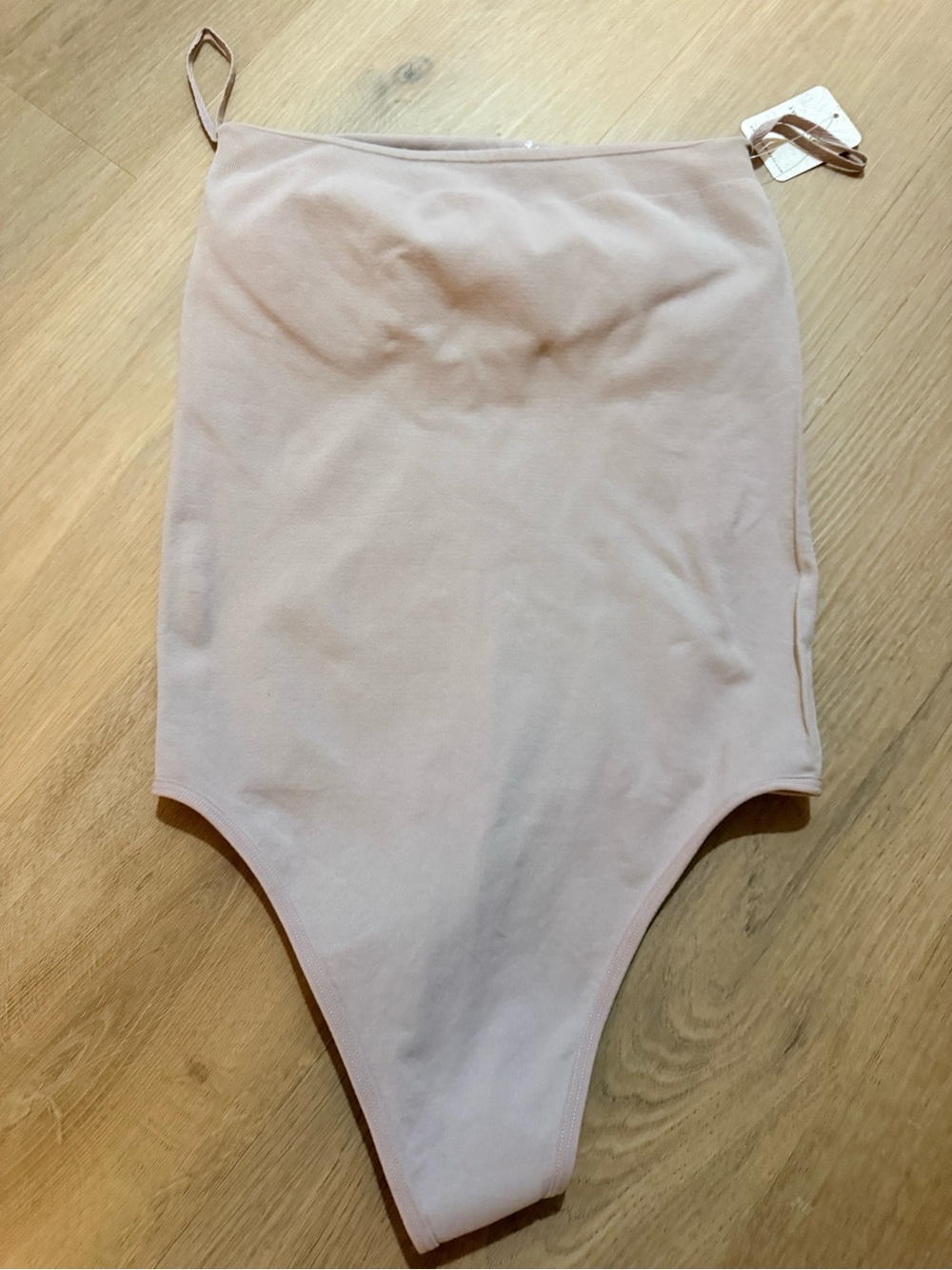 Women’s Seamless High-Cut Bodysuit - Nude Pink